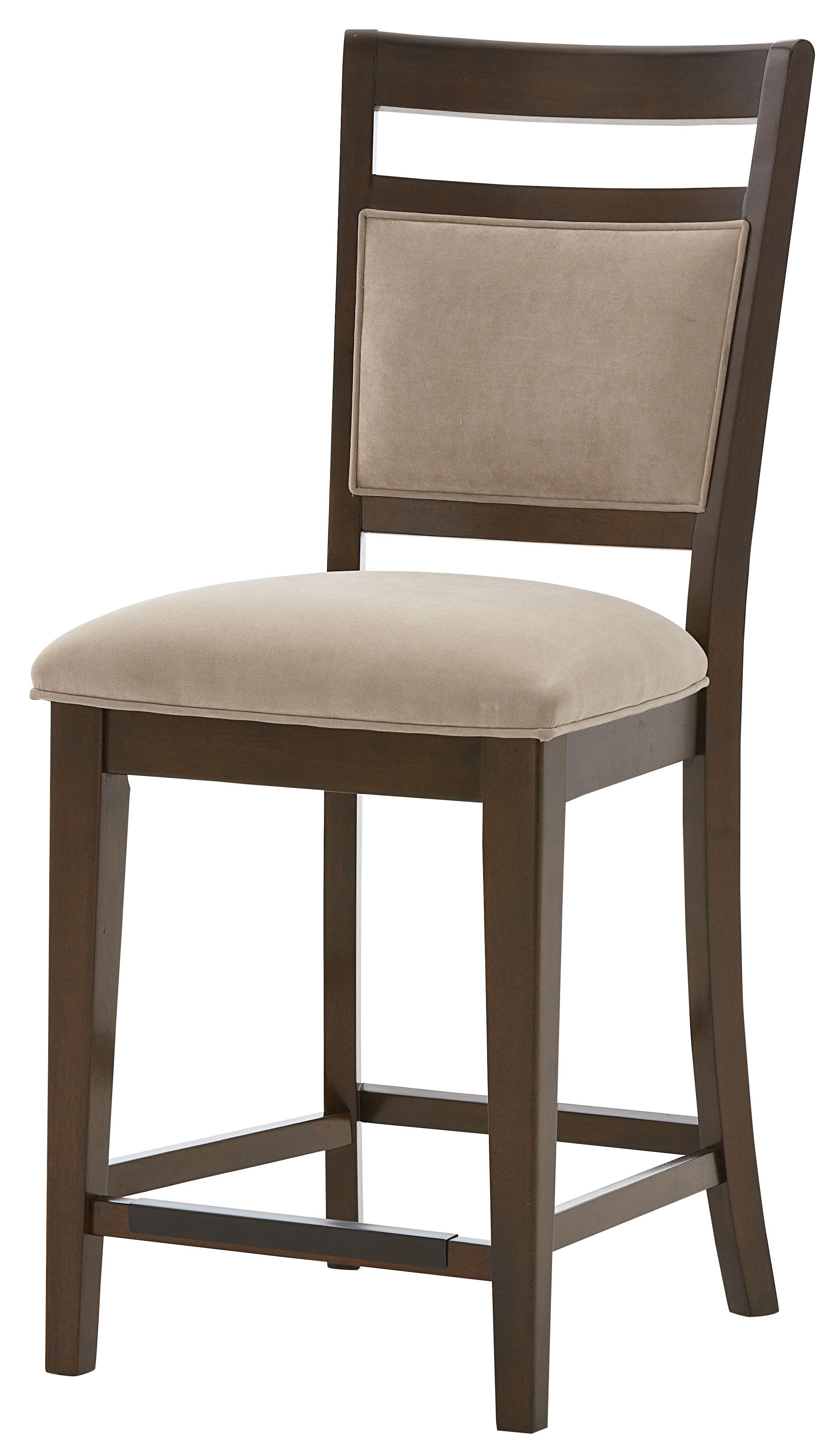 Standard Furniture Avion 17834 Counter Height Chair with Upholstered Seat and Back with Ladder